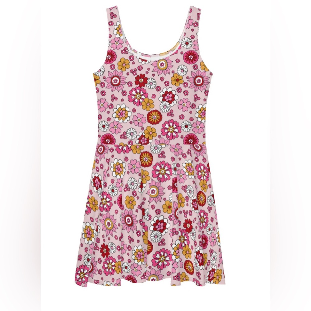 2PE Athletics Pink Floral Playful Petals Travel Dress Size‎ Large